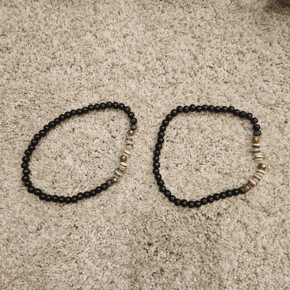 Boot JEWELRY Beaded Boot Bracelet Ankle Bracelet on Elastic - Picture 5 of 5